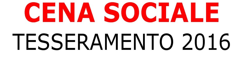 MANIFESTO CENA SOCIALE 2016